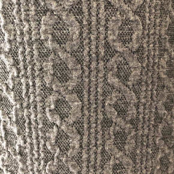 EUC Unique Turtle Neck Wrap Grey Tunic Sweater Size S - Picture 4 of 16